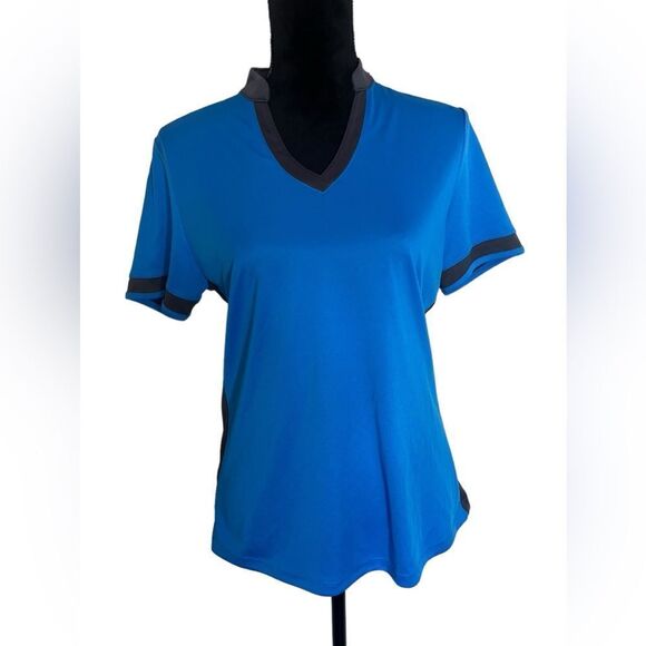 NWT CALLAWAY GOLF OPTI-DRI SUN PROTECTION POLO IN BLUE WOMENS SIZE MEDIUM - Picture 3 of 11